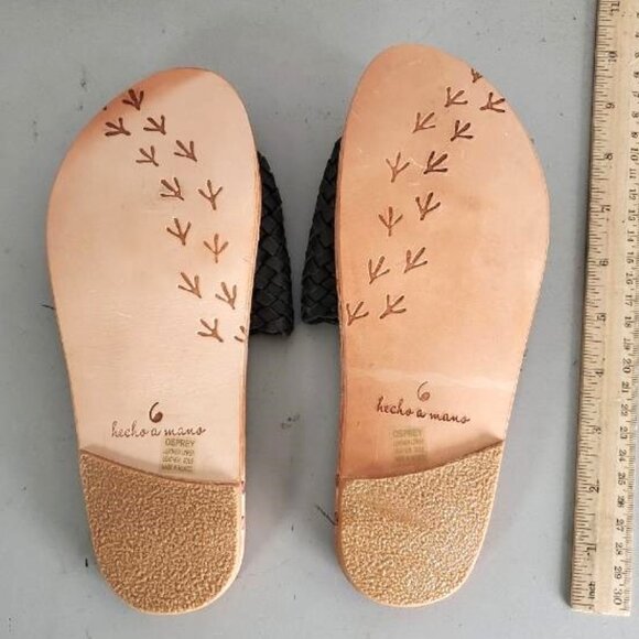 NEW beek OSPREY Woven Leather Slide Sandals - 6 - Picture 3 of 4